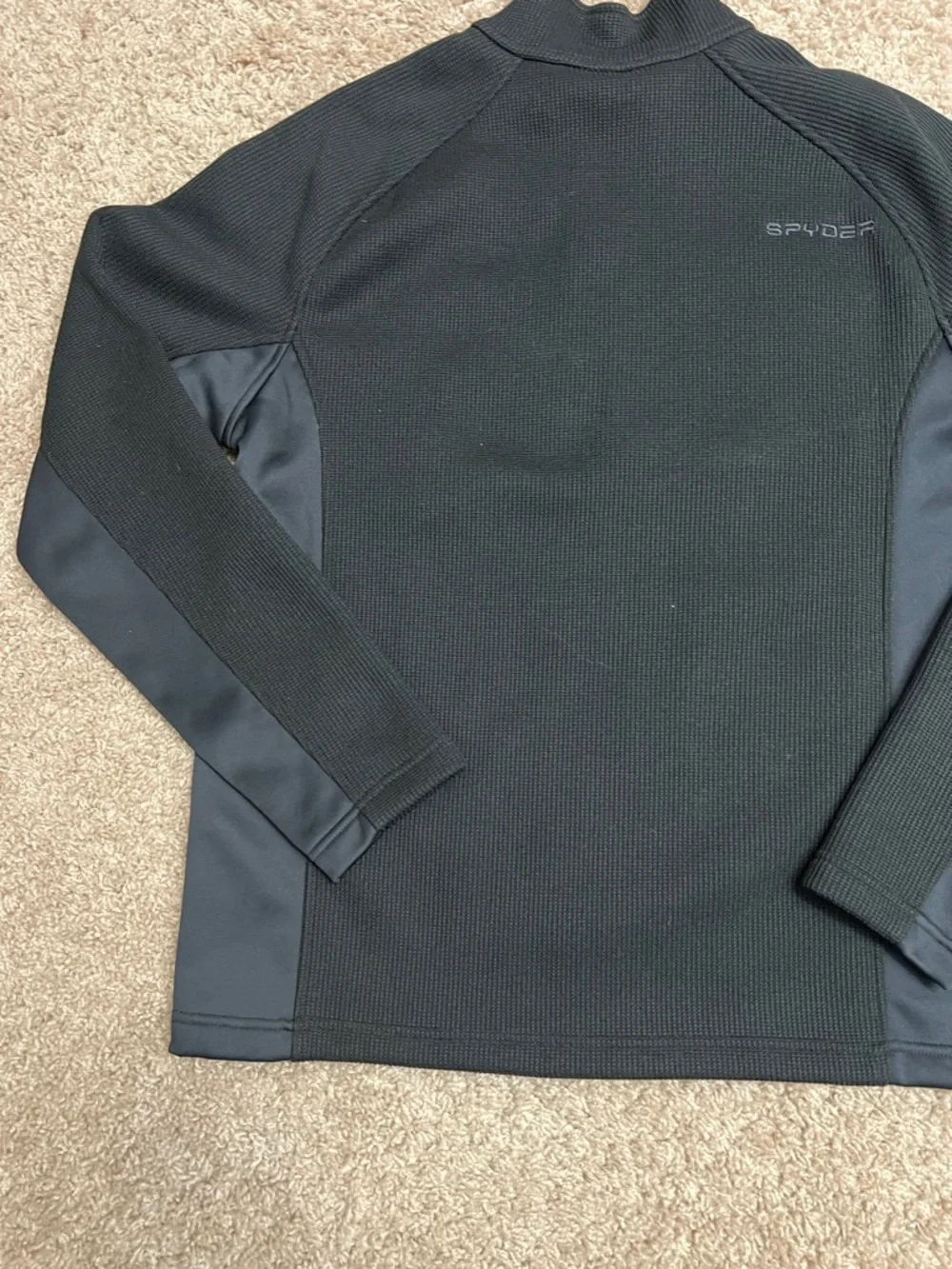 Spyder Men's Black Performance Half-Zip Jacket sz Large
